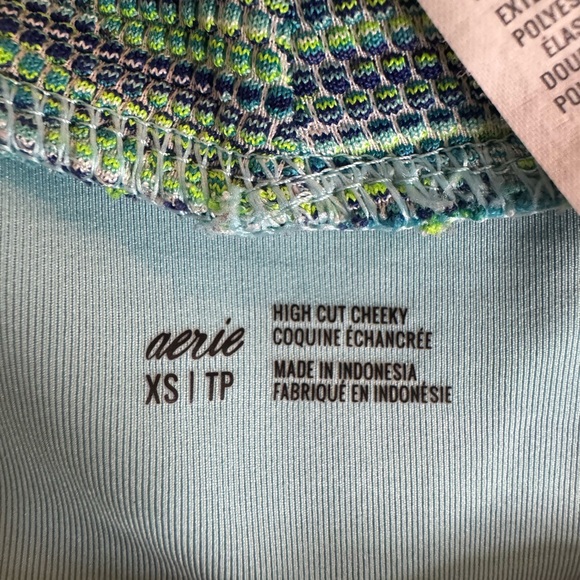 Aerie Green and Blue Bikini Set - Picture 3 of 4